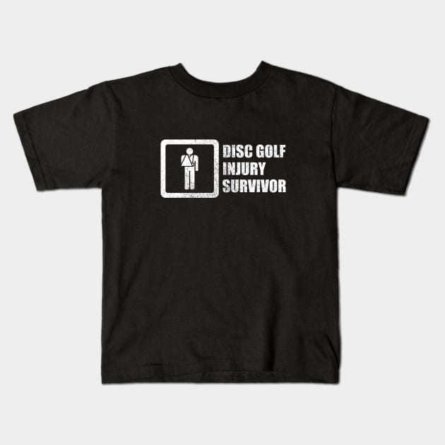 Disc Golf Injury Survivor Kids T-Shirt by GloopTrekker